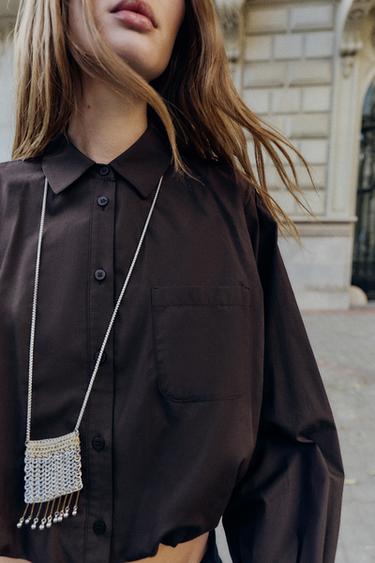 Zara Мини-сумка комбинированная