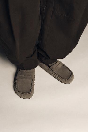 Zara Кожаные сабо без задников купить с доставкой.