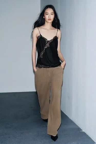 Вельветовые брюки прямого кроя с карманами — ZW COLLECTION- Заказать в России