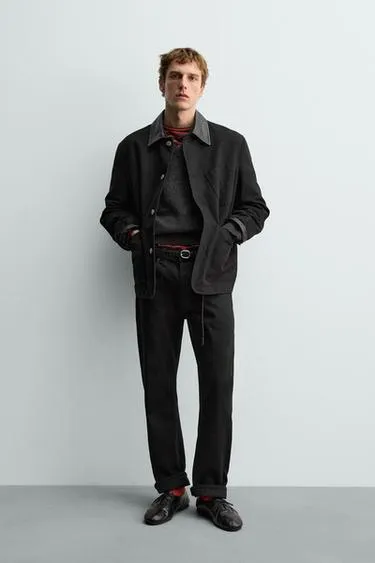 Куртка из комбинированной кожи Aaron Levine X Zara- Заказать в России