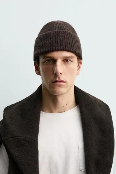 Шапка бини из 100% кашемира AARON LEVINE X ZARA