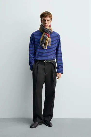 Жаккардовая футболка в полоску AARON LEVINE X ZARA- Заказать в России