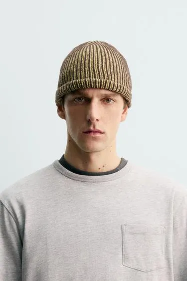 Шапка бини из шерсти Aaron Levine X Zara- Заказать в России