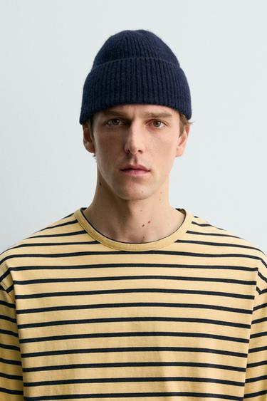 Zara Шапка бини 100% кашемир AARON LEVINE X ZARA