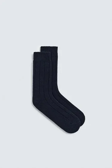Носки в рубчик из смесовой шерсти Aaron Levine X Zara