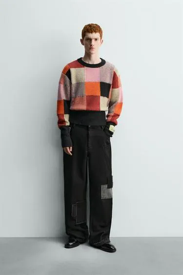 Джемпер в стиле пэчворк HARRY LAMBERT FOR ZARA X DISNEY- Заказать в России