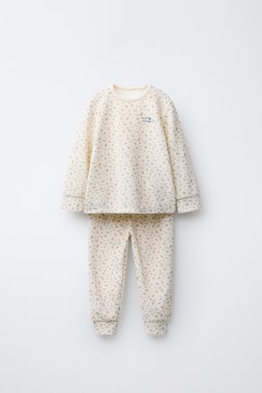 Zara Пижама вельветовая с цветочным узором, 1 1/2-6 лет купить с доставкой.