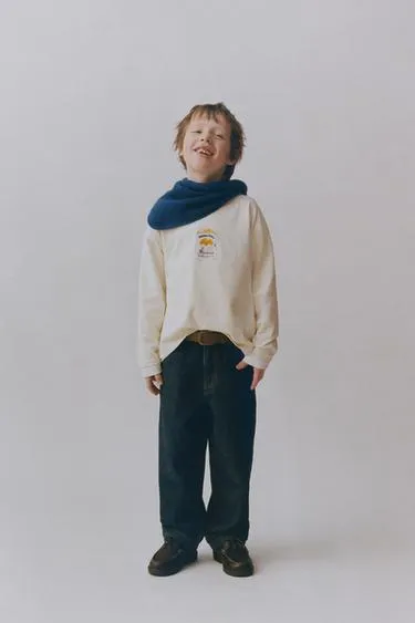 Футболка с длинным рукавом BONILLA A LA VISTA ® X ZARA с принтом- Заказать в России