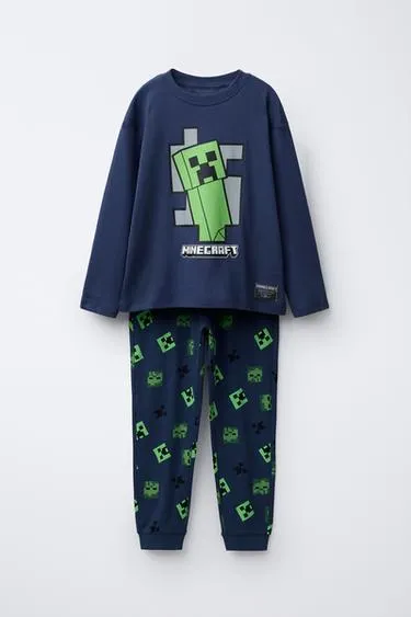 6-14 лет/пижама с принтом MINECRAFT © MOJANG AB. ™