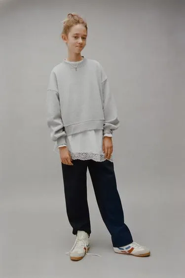 Брюки BARREL из трикотажа рубчик- Заказать в России