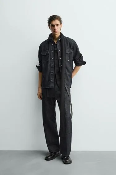 Джинсы STRAIGHT FIT с заклепками- Заказать в России