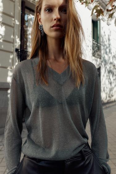 Zara Серьги с цветком и камнем