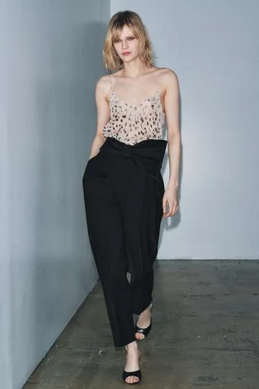 Брюки с поясом-бантом — ZW COLLECTION LIMITED EDITION- Заказать в России