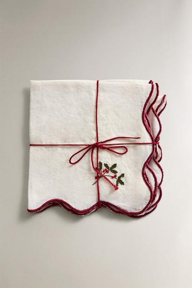 Zara Набор рождественских гостевых полотенец (набор из 2) купить с доставкой.