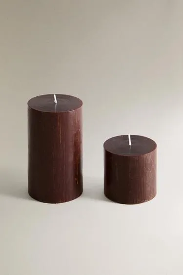 Декоративная цилиндрическая свеча- Заказать в России