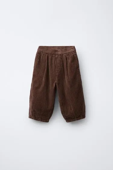 Брюки BALLOON из плотного вельвета- Заказать в России