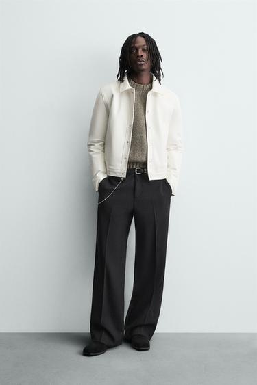 Zara Куртка из блестящей искусственной кожи купить с доставкой.