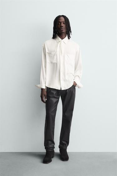 Zara Рубашка с банданой струящегося покроя купить с доставкой.