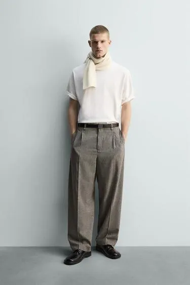 Брюки Relaxed Fit в клетку- Заказать в России