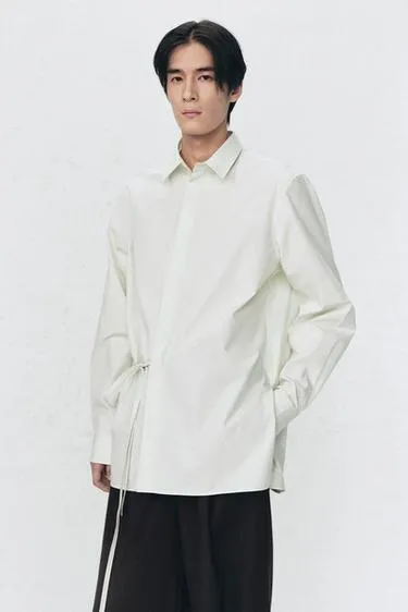 Рубашка с бантом из поплина SOSHIOTSUKI X ZARA- Заказать в России