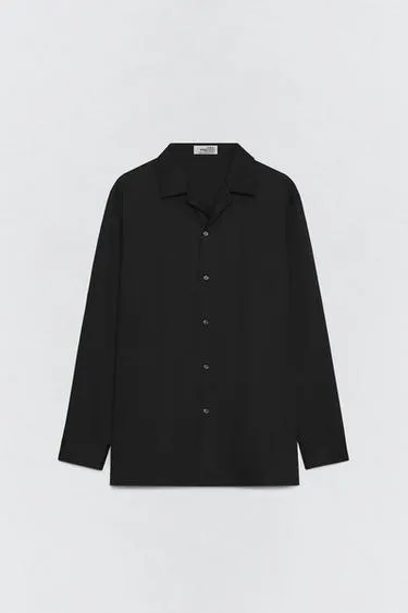 Рубашка из хлопкового поплина свободного кроя SOSHIOTSUKI X ZARA- Заказать в России