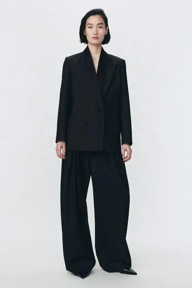 Darted trousers with wool soshiotsuki x zara- Заказать в России