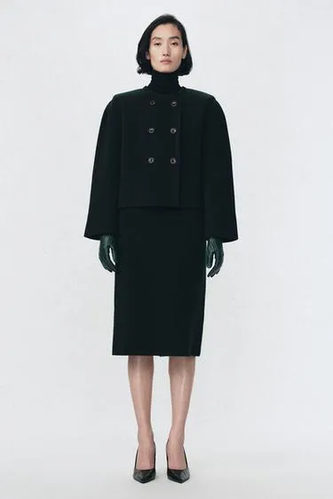 Жакет с плечевыми накладками из шерсти SOSHIOTSUKI X ZARA- Заказать в России