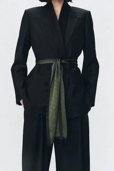 Шелковый шарф soshiotsuki x zara- Заказать в России