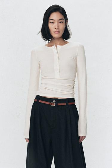 Zara Кожанный ремень SOSHIOTSUKI X ZARA