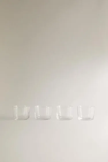 Набор низких стеклянных стаканов (набор из 4 шт.)
