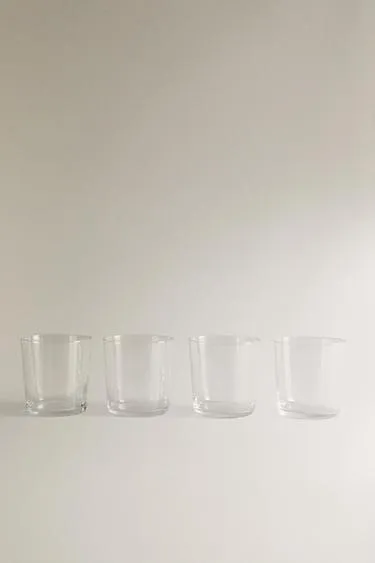 Набор высоких стаканов из стекла (набор из 4 штук)- Заказать в России