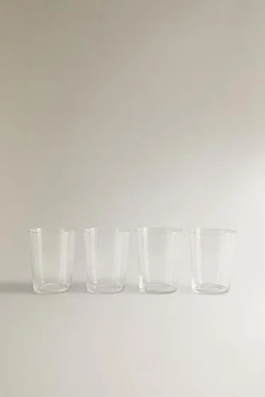 Набор высоких стаканов из стекла (набор из 4 штук)- Заказать в России