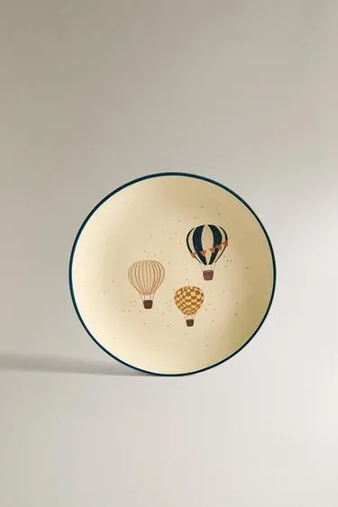 Детский керамический тарелка в виде воздушного шара- Заказать в России