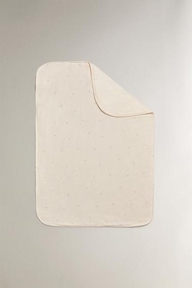 Zara Детский цветочный муслиновый плед купить с доставкой.