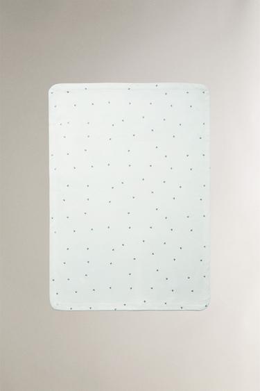 Zara Флисовый плед для младенцев с цветочным узором купить с доставкой.