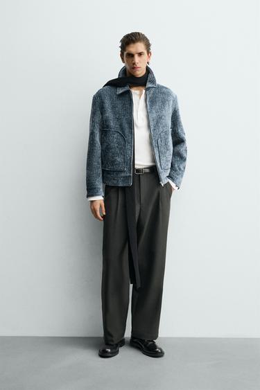 Zara Куртка с рельефным флокированным покрытием