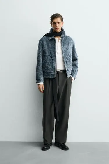 Куртка с рельефным флокированным покрытием