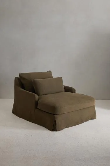 Чехол для дивана LOVESEAT 01 из льна- Заказать в России