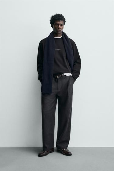 Zara Толстовка классического кроя с принтом