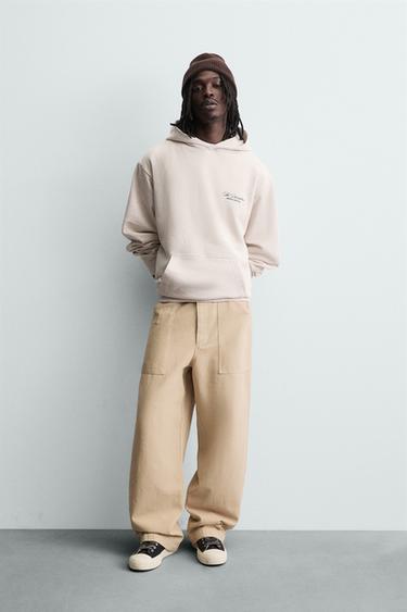 Zara Толстовка с надписью