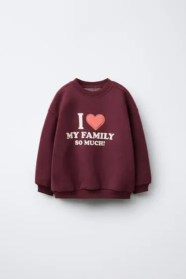 Толстовка с принтом-надписью- Заказать в России