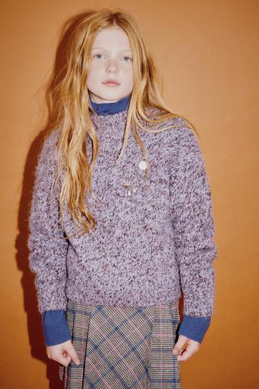 Zara Джемпер вязаный, смешанная ткань
