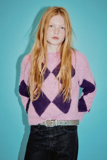 Zara Свитер с узором «ромбы»