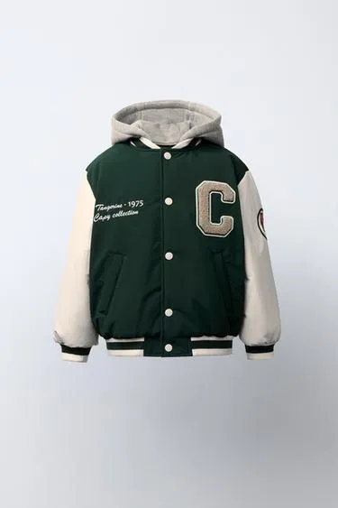 Бомбер со съемным капюшоном и флисовой подкладкой, нейлон CAPIBARA CAPYFUN ©- Заказать в России