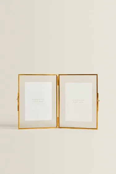 Фоторамка с двойным золотистым каркасом- Заказать в России