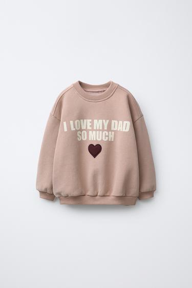 Zara Толстовка с текстовым принтом