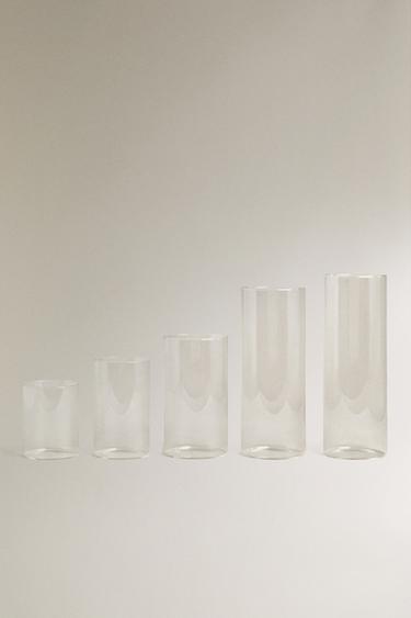 Zara Цилиндрическая ваза-фонарь из боросиликатного стекла