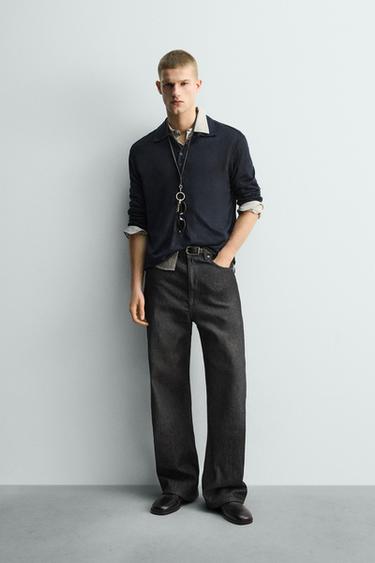 Zara Поло из рельефной ткани купить с доставкой.