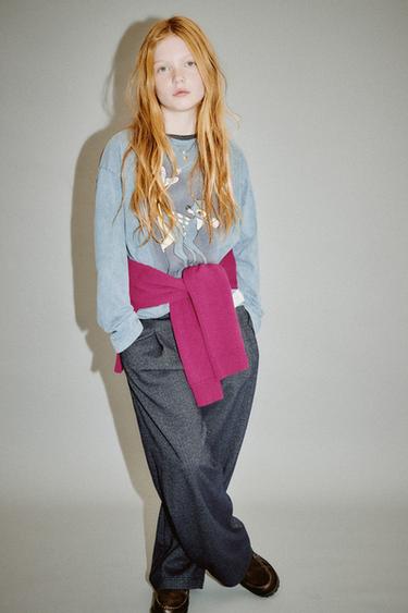 Zara Брюки-сафари из меланжевой ткани купить с доставкой.