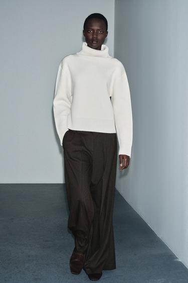 Zara Брюки WIDE LEG с защипами — ZW COLLECTION